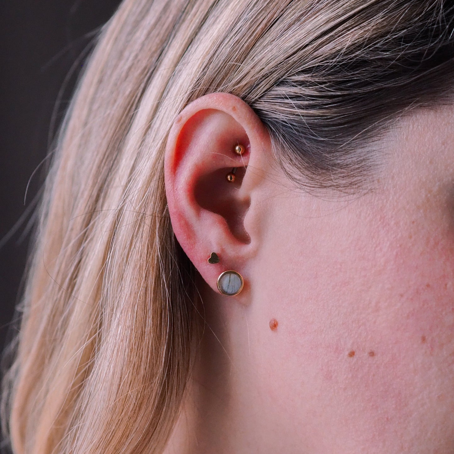 "Garden Love" - Ohrstecker mit echten Blüten, 14k Goldfilled, 8mm