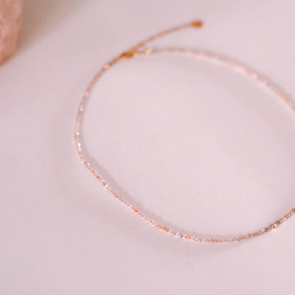 „Lia" - Mondstein Halskette, 14k Goldfilled