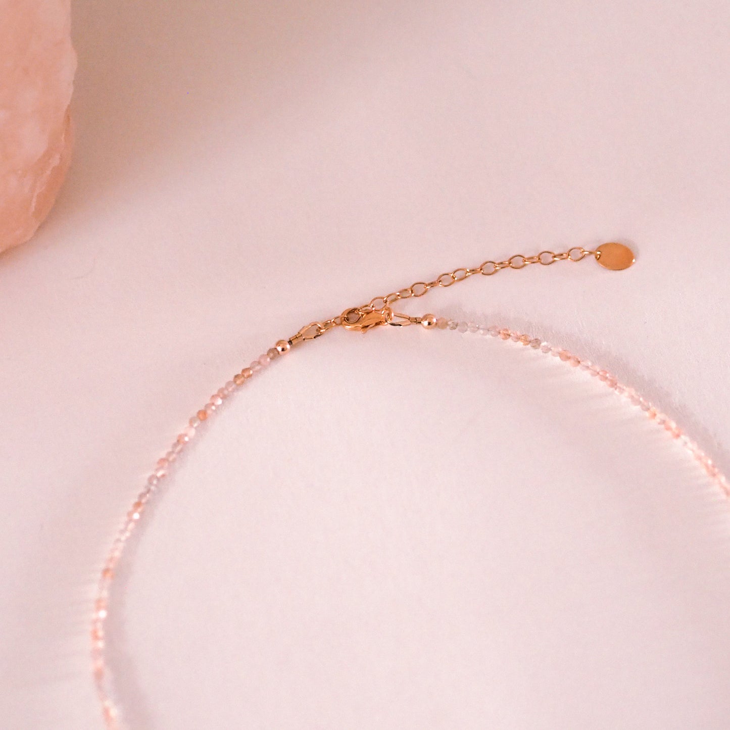 „Lia" - Mondstein Halskette, 14k Goldfilled