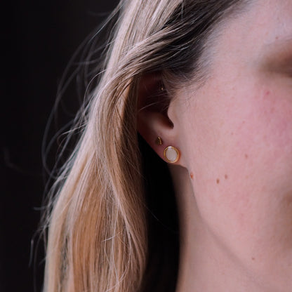 "Garden Love" - Ohrstecker mit echten Blüten, 14k Goldfilled, 8mm