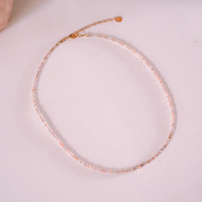 „Lia" - Mondstein Halskette, 14k Goldfilled