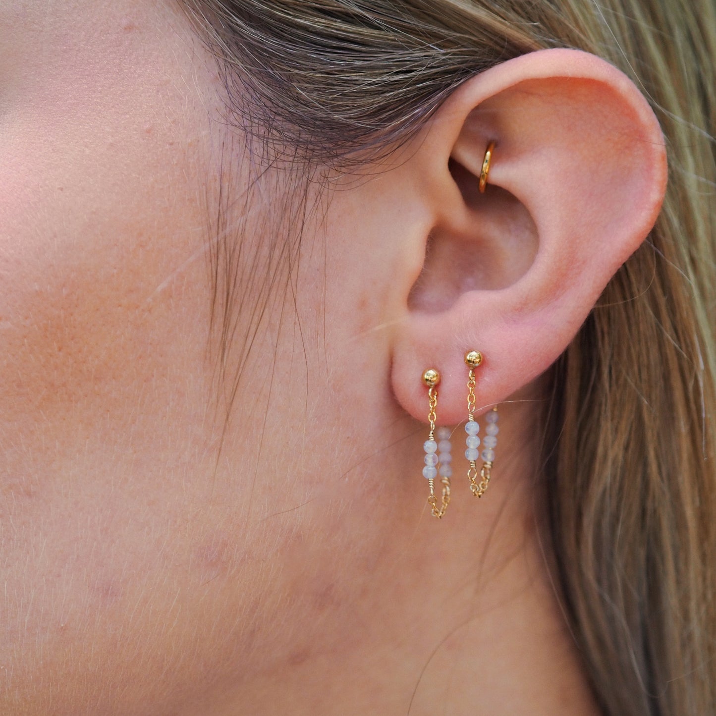 Ohrringe „Serenade“ mit Chalcedon