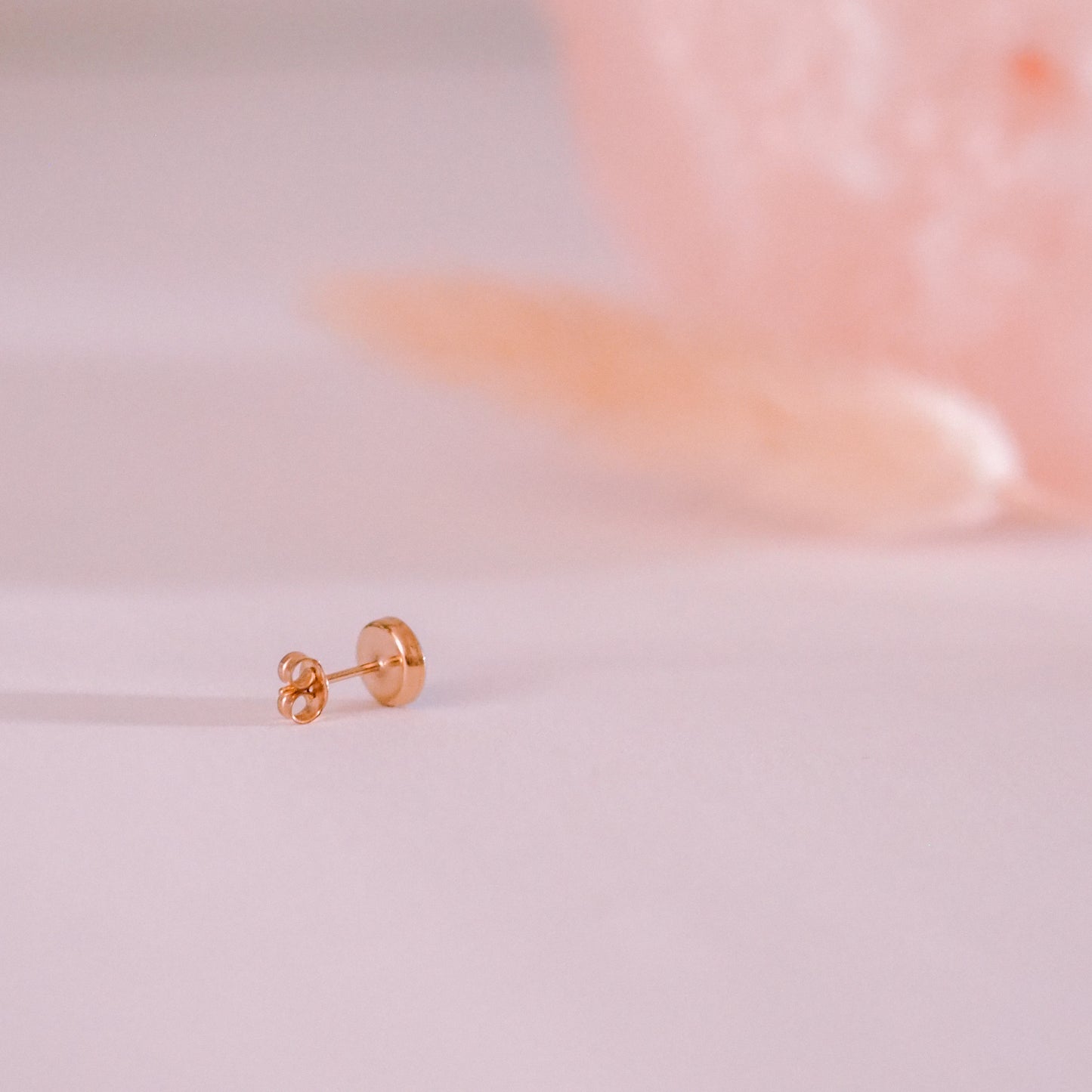 „Forget-Me-Not“ - Ohrstecker mit echten Vergissmeinnicht, 14k Goldfilled, 6mm