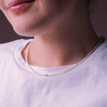 „Lea“ - Süßwasserperlen Halskette, 14k Goldfilled