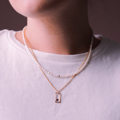 „Lea“ - Süßwasserperlen Halskette, 14k Goldfilled