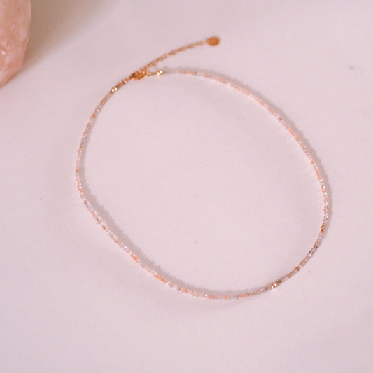 „Lia" - Mondstein Halskette, 14k Goldfilled