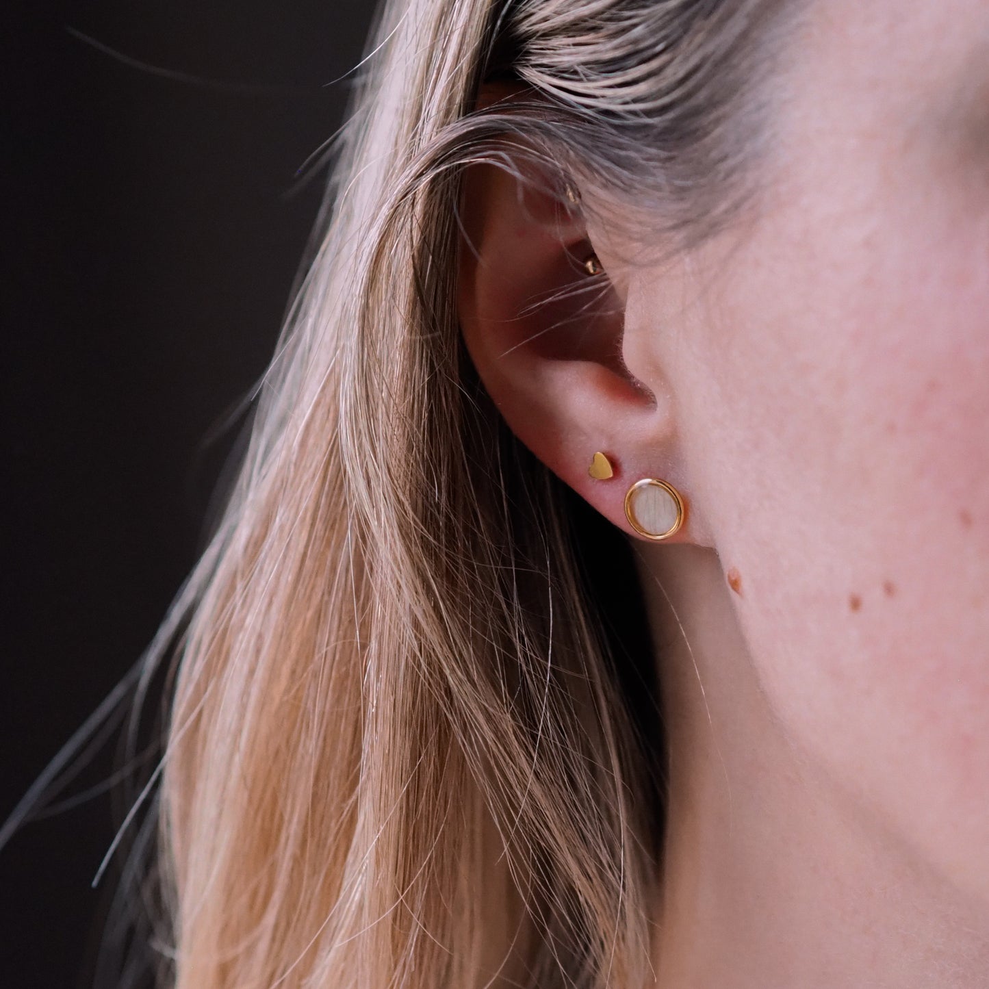 "Garden Love" - Ohrstecker mit echten Blüten, 14k Goldfilled, 8mm