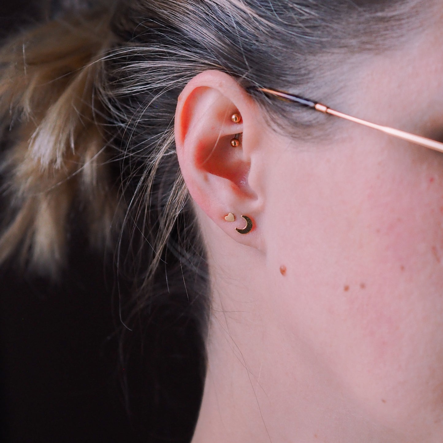 "Mini Studs" - kleine Ohrstecker, 14k Goldfilled