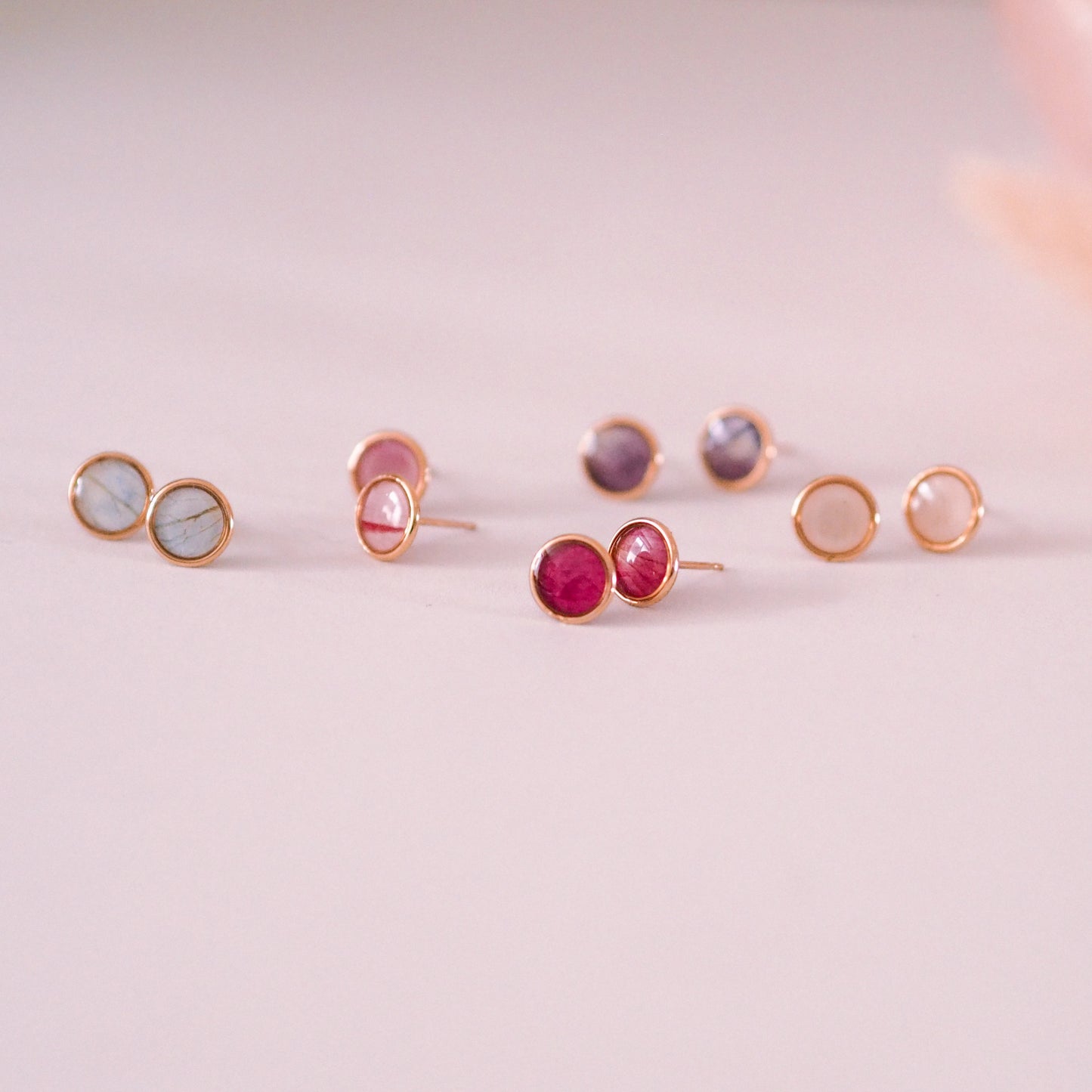 "Garden Love" - Ohrstecker mit echten Blüten, 14k Goldfilled, 8mm