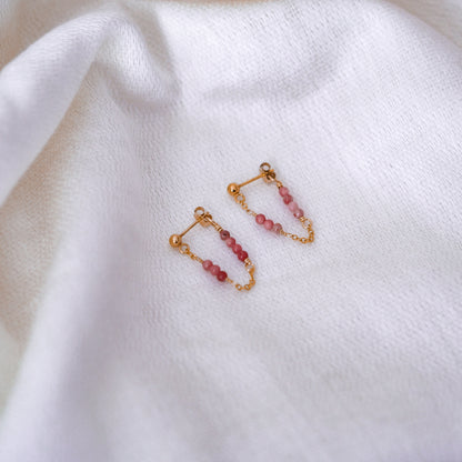 Ohrringe „Serenade“ mit rosa Jaspis