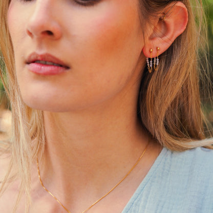Ohrringe „Serenade“ mit Chalcedon