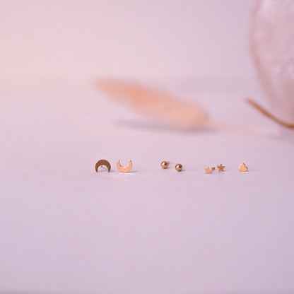 "Mini Studs" - kleine Ohrstecker, 14k Goldfilled